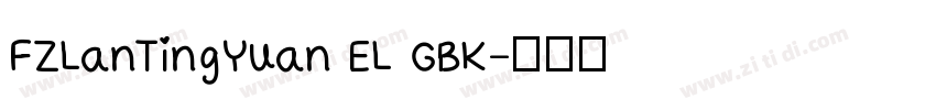 FZLanTingYuan EL GBK字体转换